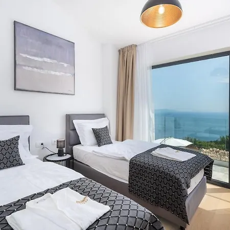 Atrium With Heated Pool, Sea View, Jacuzzi, Gym And Sauna Villa