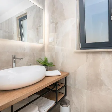 Villa Atrium With Heated Pool, Sea View, Jacuzzi, Gym And Sauna Labin (Istria)