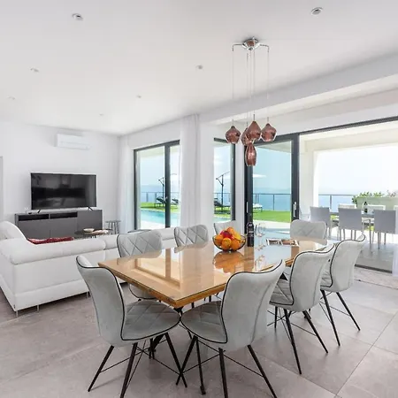 Atrium With Heated Pool, Sea View, Jacuzzi, Gym And Sauna Villa