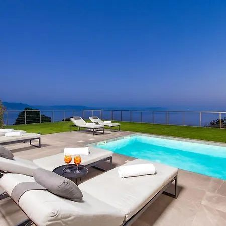 Atrium With Heated Pool, Sea View, Jacuzzi, Gym And Sauna Villa